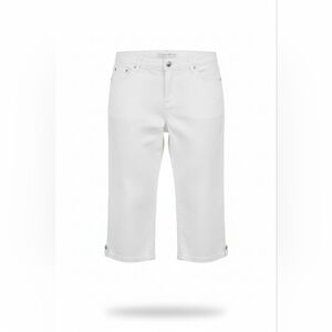 Gloria Vanderbilt White Cropped Bermuda Jeans